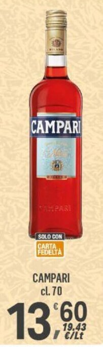 Supermercati Dok CAMPARI cl. 70 offerta