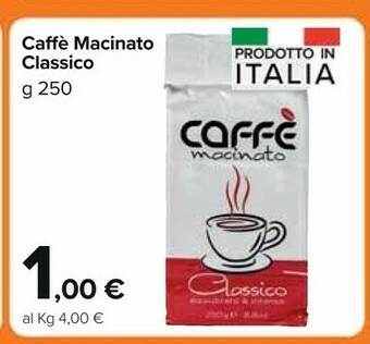 Carrefour Market Caffe Macinato Classico offerta