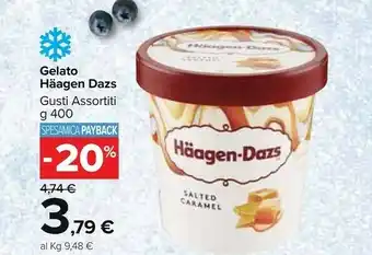 Carrefour Market Häagen dazs Gelato Salted Caramel 400g offerta