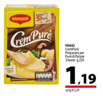 A&O MAGGI CremPurè Preparato per Purè di Patate 3 buste - g 225 offerta