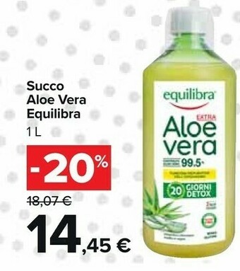 Carrefour Market Equilibra Succo Aloe Vera offerta