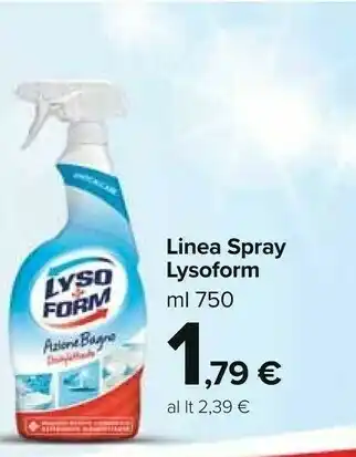 Carrefour Market Lysoform Pulizia bagno offerta