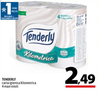 A&O TENDERLY carta igienica Kilometrica 4 maxi rotoli offerta