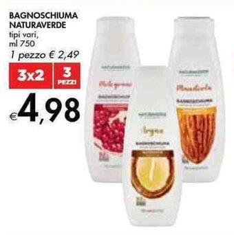 Bennet BAGNOSCHIUMA NATURAVERDE tipi vari, ml 750 offerta
