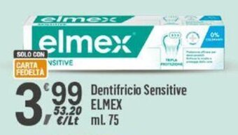 Supermercati Dok Dentifricio Sensitive ELMEX ml 75 offerta