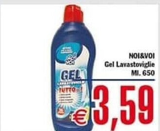 Conté Supermercati Noi & voi gel lavastoviglie offerta
