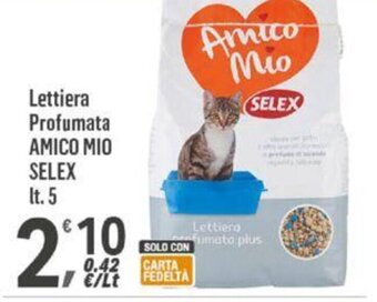 Supermercati Dok Lettiera Profumata AMICO MIO SELEX lt. 5 offerta