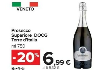 Carrefour Terre d'Italia Prosecco offerta