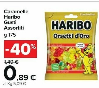 Carrefour Haribo Caramelle offerta