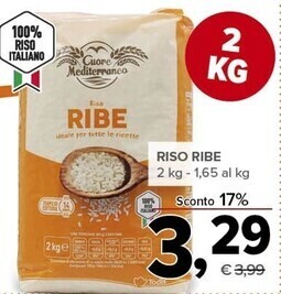 Todis Cuore mediterraneo riso ribe offerta