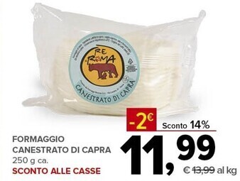 Todis Formaggio canestrato di capra offerta
