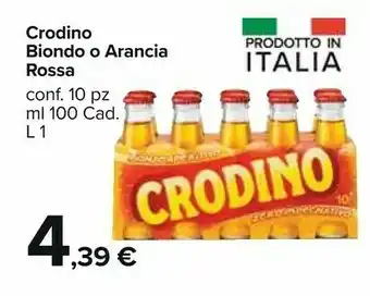 Carrefour Campari Crodino Biondo O Arancia offerta