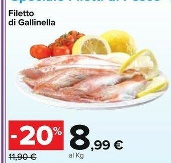 Carrefour Filetto Di Gallinella offerta