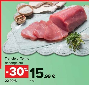 Carrefour Tonno fresco offerta