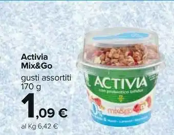 Carrefour Activia - Mix&Go Muesli, Lamponi, Semi Di Chia 170 G(ml) offerta