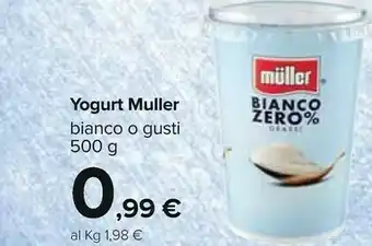 Carrefour Muller Yogurt Bianco offerta