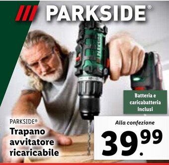 Lidl PARKSIDE Trapano avvitatore ricaricabile offerta