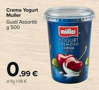Carrefour Market Muller Crema Yogurt offerta