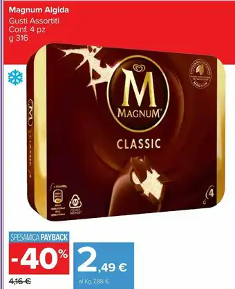 Carrefour Market Algida Magnum White 316 G(ml) offerta
