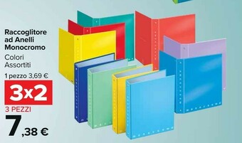 Carrefour Market Monocromo Raccoglitore Ad Anelli offerta