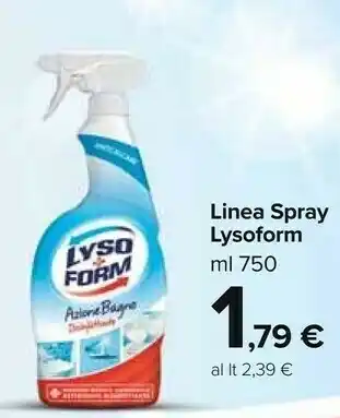 Carrefour Market Lysoform Igienizzante Universale Spray 750 Ml offerta