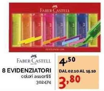 FABER CASTELL 8 EVIDENZIATORI