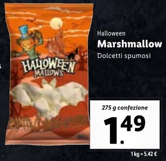 Lidl Halloween Marshmallow Dolcetti spumosi 275 g confezione offerta