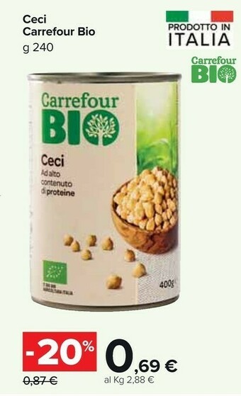 Carrefour Market Carrefour Ceci Bio offerta