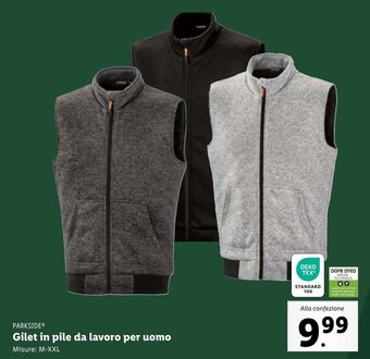 Lidl PARKSIDEⓇ Gilet in pile da lavoro per uomo offerta