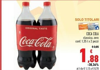 Conad Coca Cola Original Taste offerta