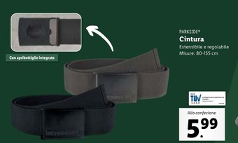PARKSIDEⓇ Cintura Estensibile e regolabile Misure: 80-155 cm