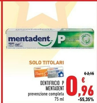 Mentadent P Dentifricio Prevenzione Completa