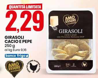 Eurospin GIRASOLI CACIO E PEPE 250 g offerta