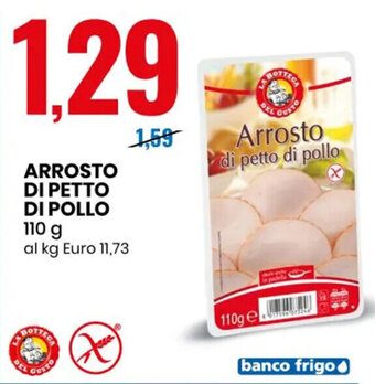 Eurospin ARROSTO DI PETTO DI POLLO 110 g offerta