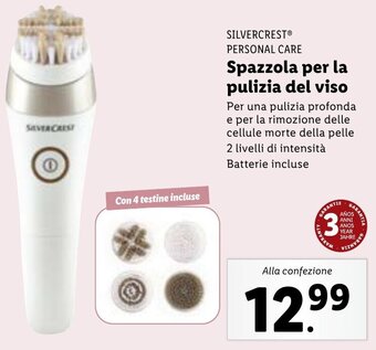 Lidl SILVERCRESTⓇ PERSONAL CARE Spazzola per la pulizia del viso offerta