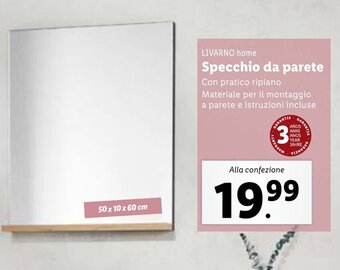 Lidl LIVARNO home Specchio da parete offerta