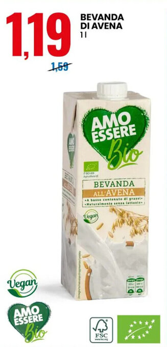 Eurospin BEVANDA DI AVENA 1 l offerta