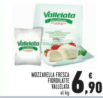 Conad Vallelata Mozzarella Fresca Fiordilatte offerta