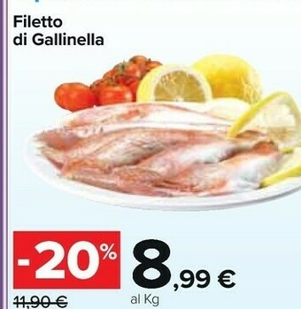 Carrefour Market Filetto Di Gallinella offerta