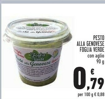 Conad Foglia verde Pesto Alla Genovese 90 G(ml) offerta