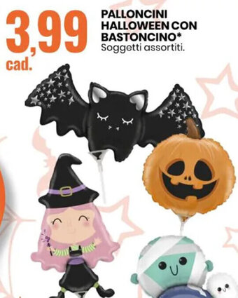 Eurospin PALLONCINI HALLOWEEN CON BASTONCINO offerta