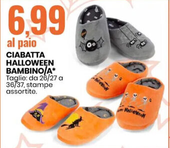Eurospin CIABATTA HALLOWEEN BAMBINO/A offerta
