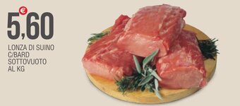 LONZA DI SUINO C/BARD SOTTOVUOTO AL KG