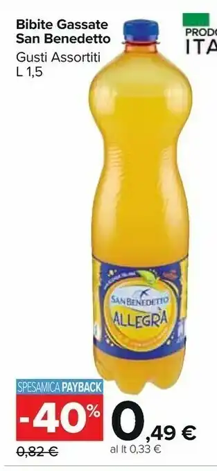 Carrefour Market San Benedetto Bibite Gasssate offerta