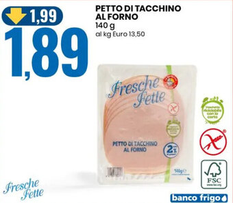 Eurospin PETTO DI TACCHINO AL FORNO 140 g offerta