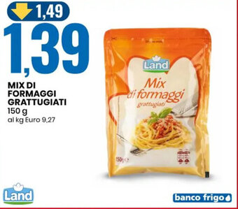Eurospin MIX DI FORMAGGI GRATTUGIATI 150 g offerta