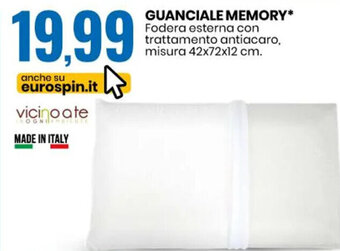 Eurospin GUANCIALE MEMORY 42x72x12 cm offerta