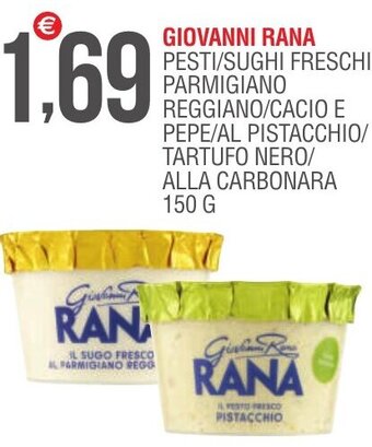 GIOVANNI RANA PESTI/SUGHI FRESCHI PARMIGIANO REGGIANO/CACIO E PEPE/ 150 G