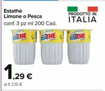 Carrefour Market Ferrero Estathe Limone offerta