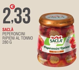 Caramico SACLÀ PEPERONCINI RIPIENI AL TONNO 280 G offerta